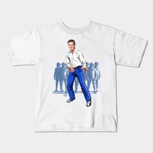 Dennis Quaid - An illustration by Paul Cemmick Kids T-Shirt